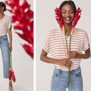 CAbi Red & White Striped Cookout Tee Style Number 6400